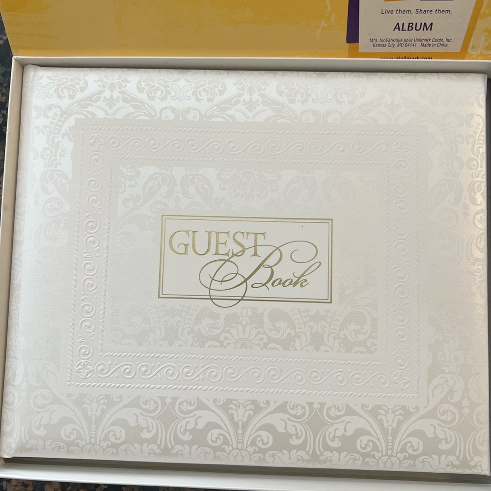 Wedding guest book album